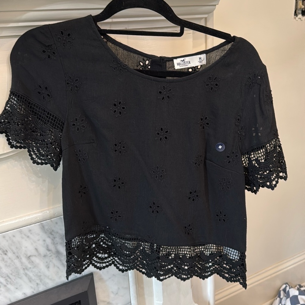 NWT Hollister lace shirt